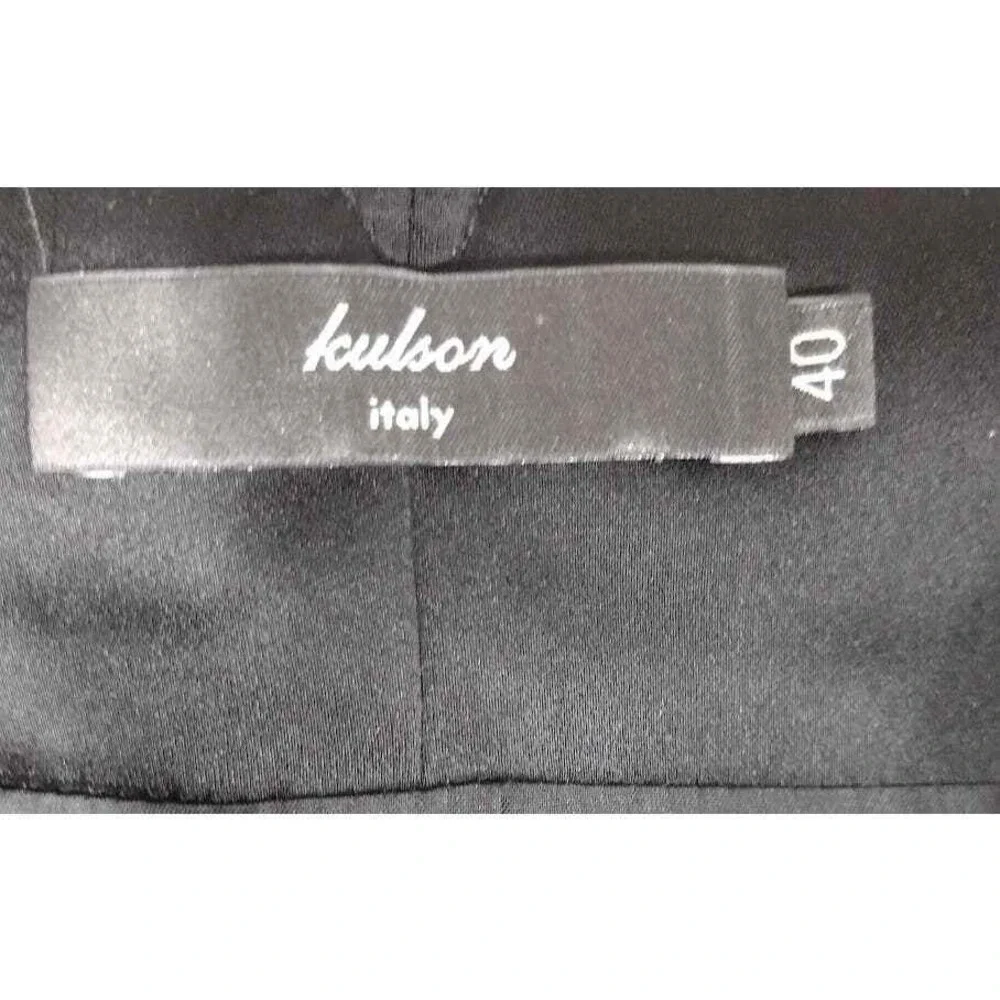Kulson Italy Pleated Satin Fully Lined Mini‎ Skirt, Black, Italian Size 40 (4)